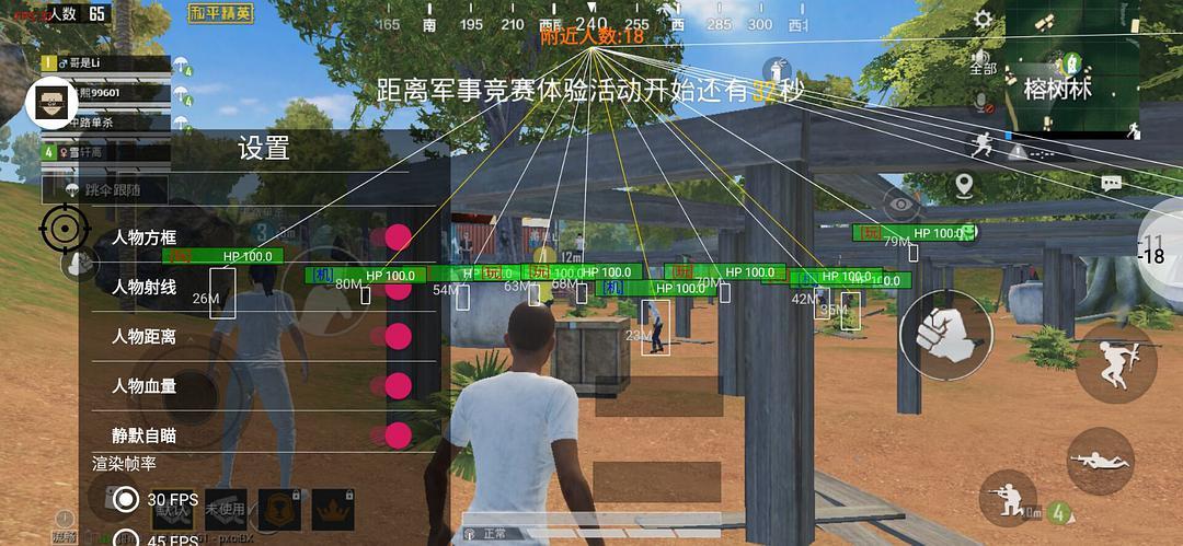 和平精英稳定外挂演示